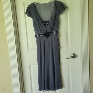 Steel gray summer dress
